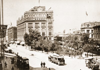 Cooper Park e il Cooper Union Building, New York City, 1893 da American Photographer